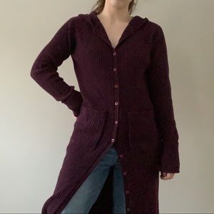 Vintage Dex Jeans Long Red Cardigan 🧶